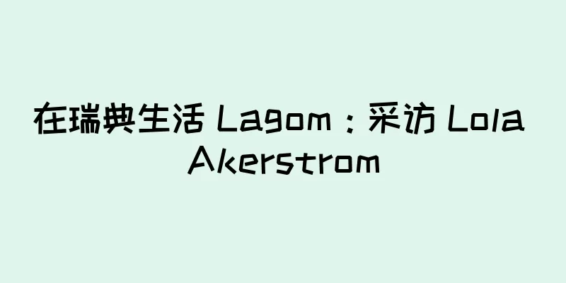 在瑞典生活 Lagom：采访 Lola Akerstrom