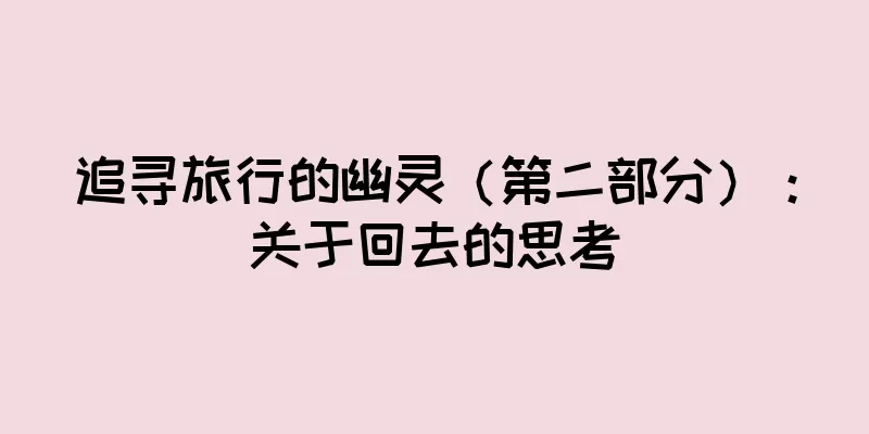 追寻旅行的幽灵（第二部分）：关于回去的思考